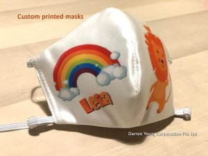 Kids printed mask