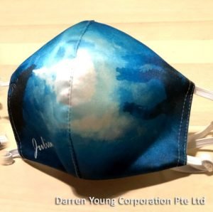 Printed mask for adults center