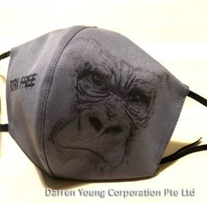 Printed adult mask split center
